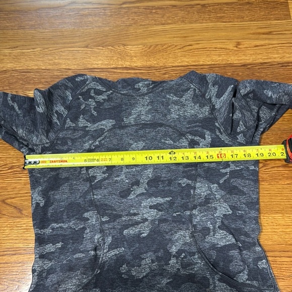 Lululemon On Repeat Rulu Hoodie Incognito Camo HTR Black Size 12 - Picture 8 of 9